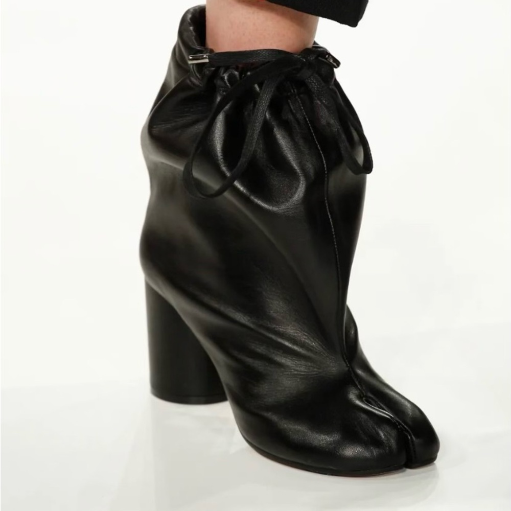 Maison Margiela Spring 2017 Couture Drawstring Tabi Boots